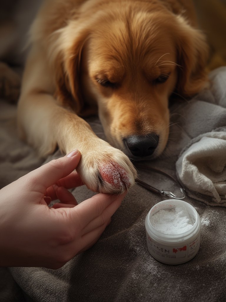 styptic powder in action