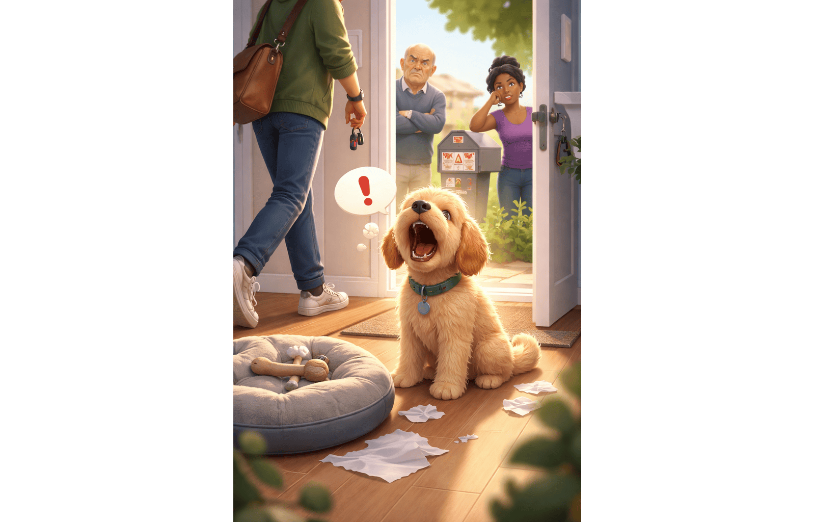 Dog barking while alone