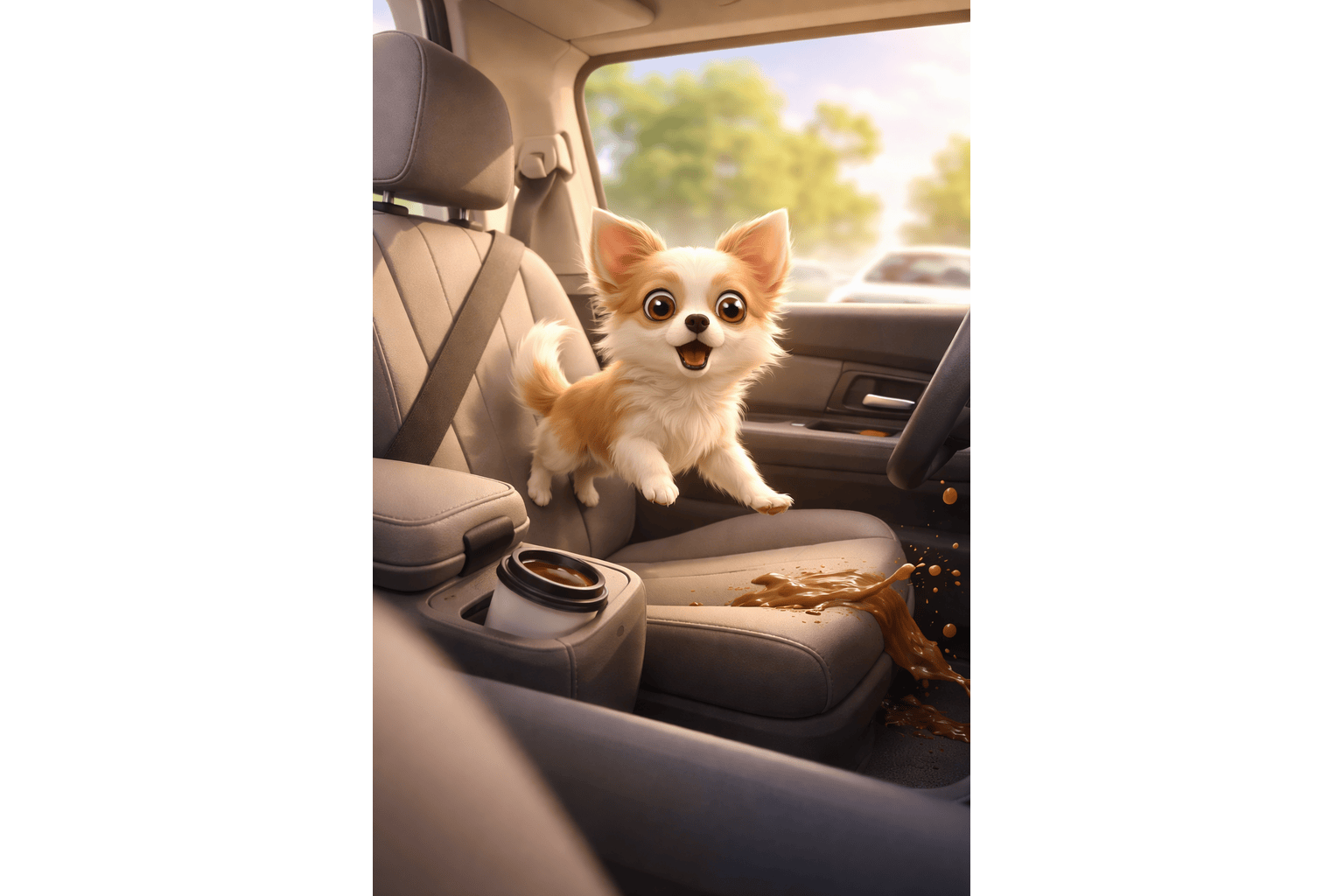 Portable Dog Car Seat