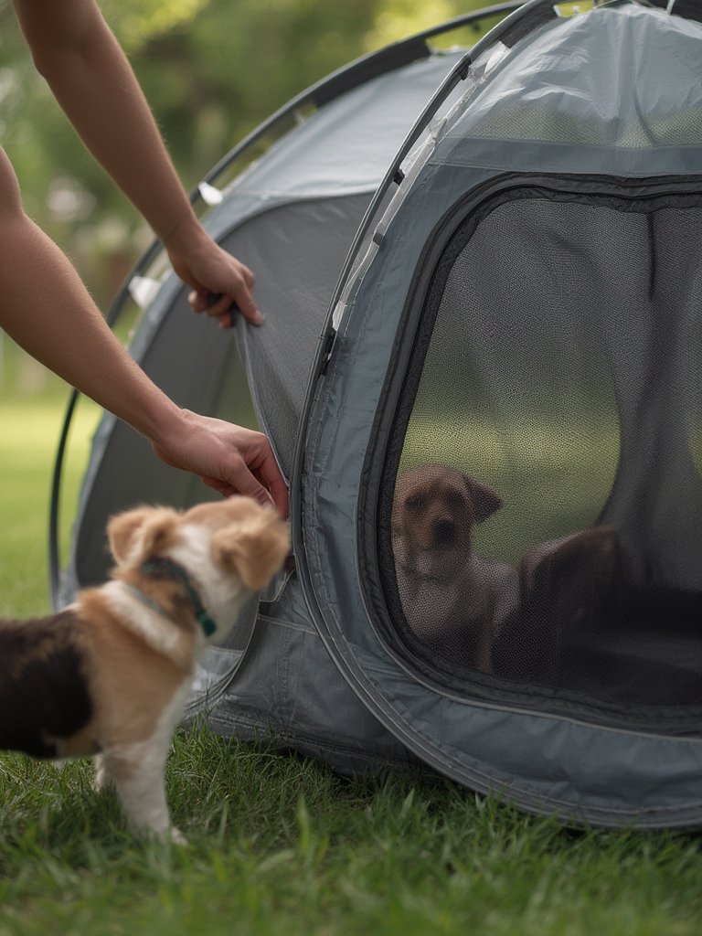 Portable Pet Tent - Illustration 2