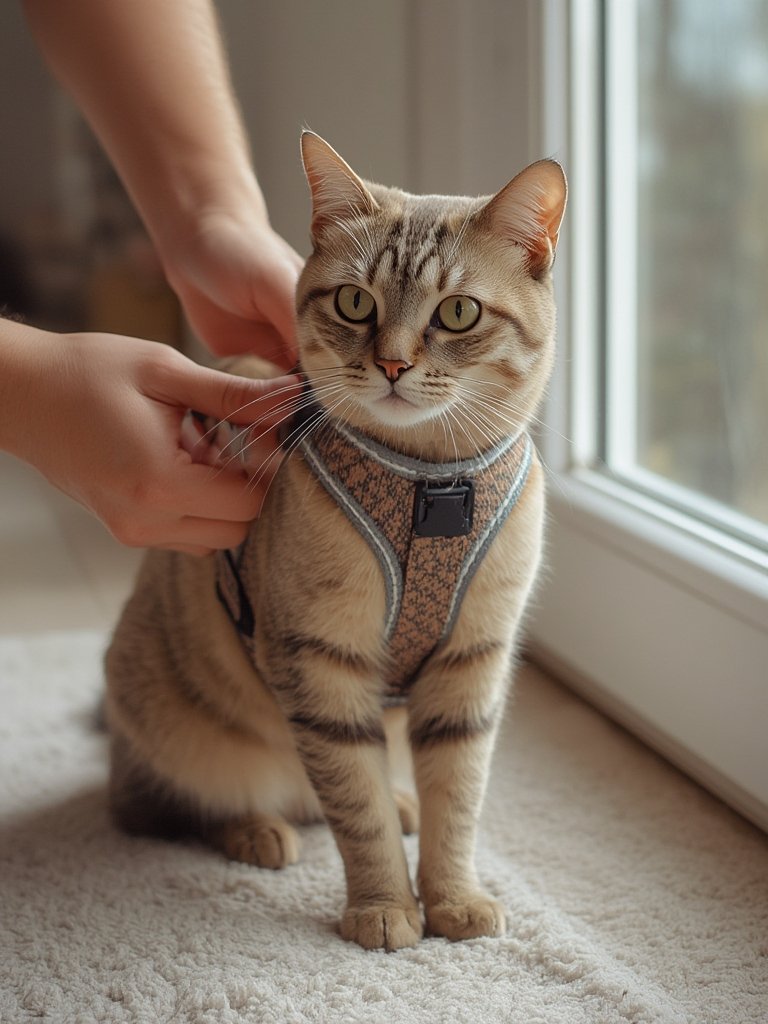 cat harness and leash set - Illustration 2