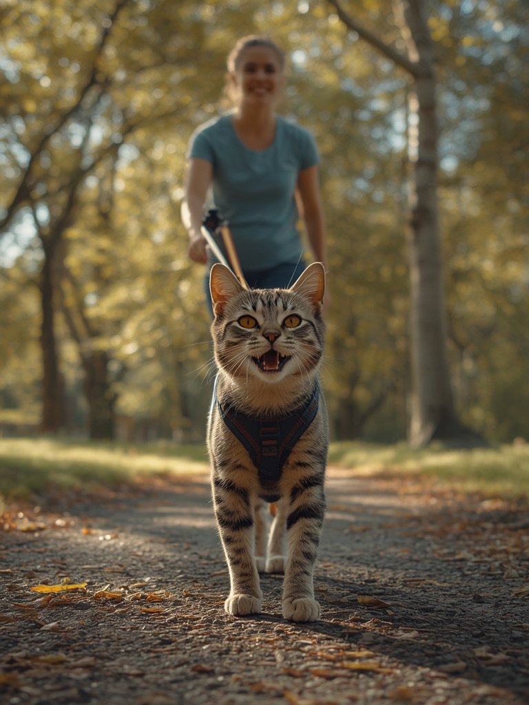 cat harness and leash set - Illustration 3