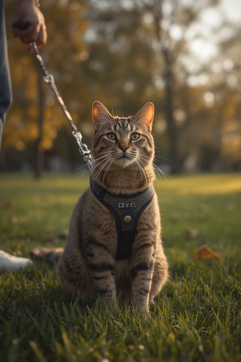 cat harness and leash set - Illustration 1