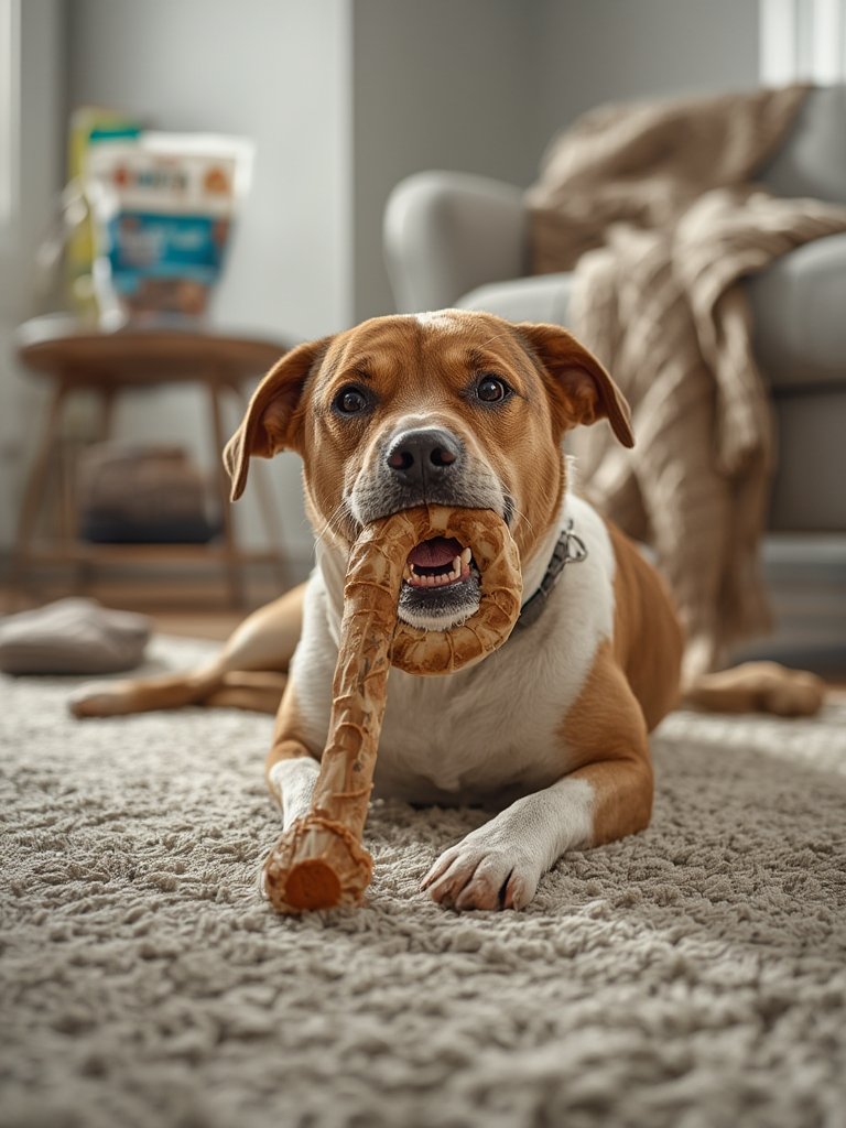 Rawhide Rings: 3 Ultimate PetSafe Busy Buddy Natural Rawhide Rings for Amazing Dog Chew Toy Solution 2026 2 rawhide rings in action