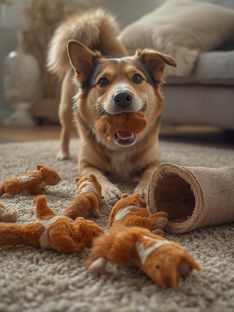 dog puzzle in action