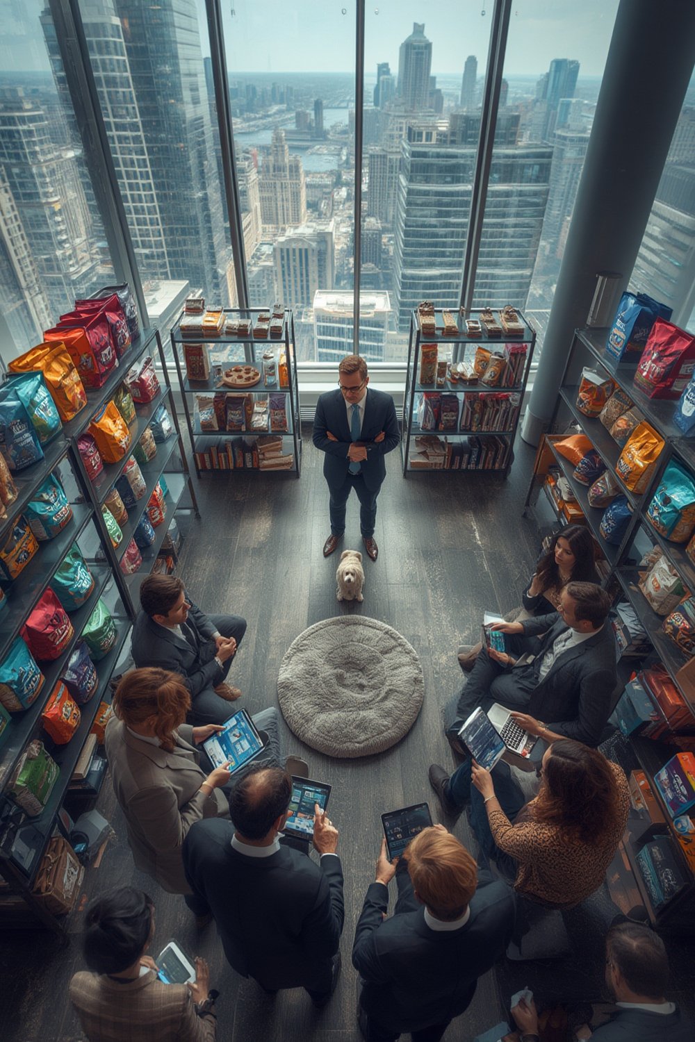 manager of a large company that sells pet supplies - Illustration 1