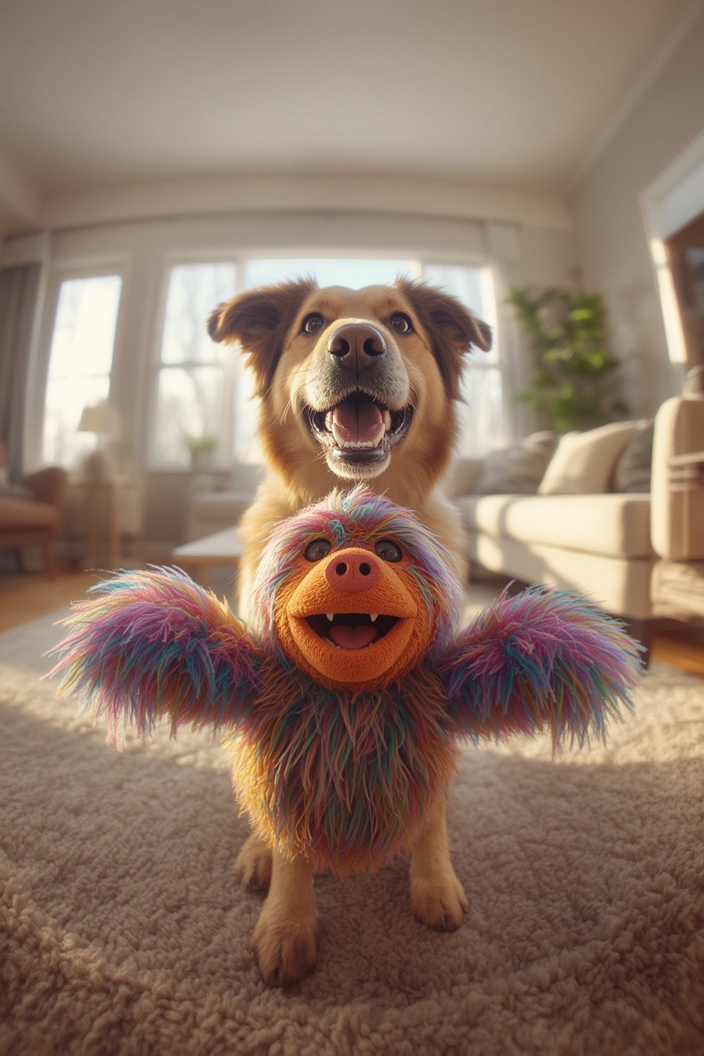 plush dog product view