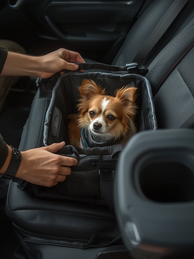 portable dog car seat - Illustration 2