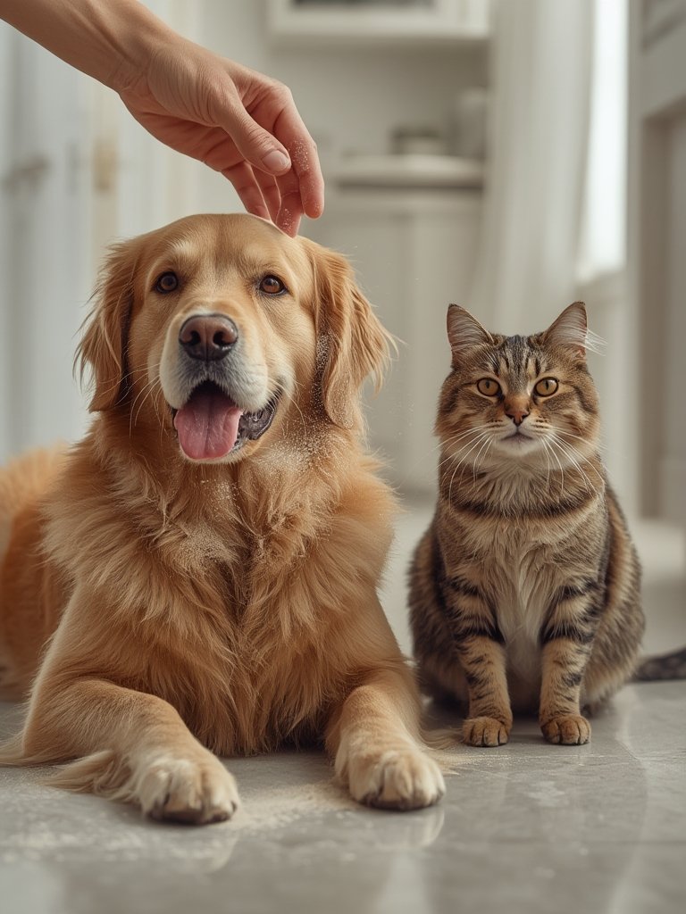 flea powder in action